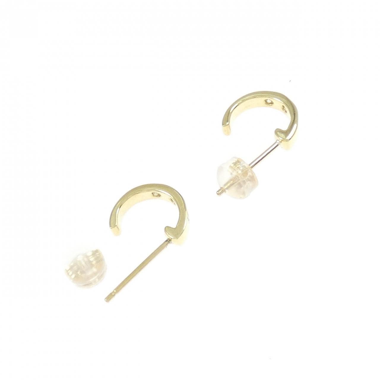 K18YG Diamond earrings 0.12CT