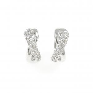 K18WG ダイヤモンド イヤリング 0.30CT