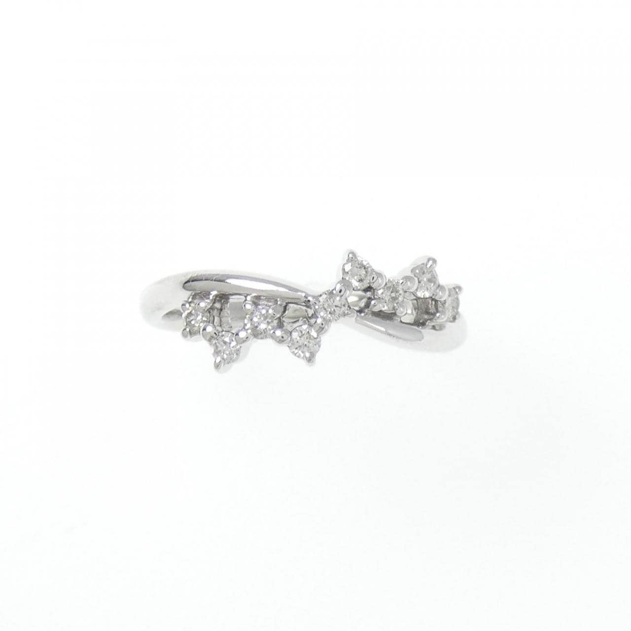 K18WG ダイヤモンド リング 0.18CT