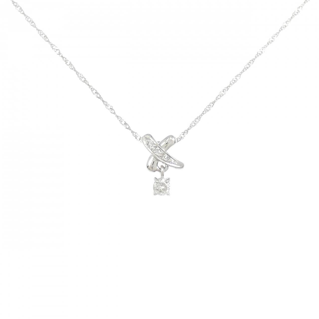 PT900/PT850 ダイヤモンド ネックレス 0.12CT
