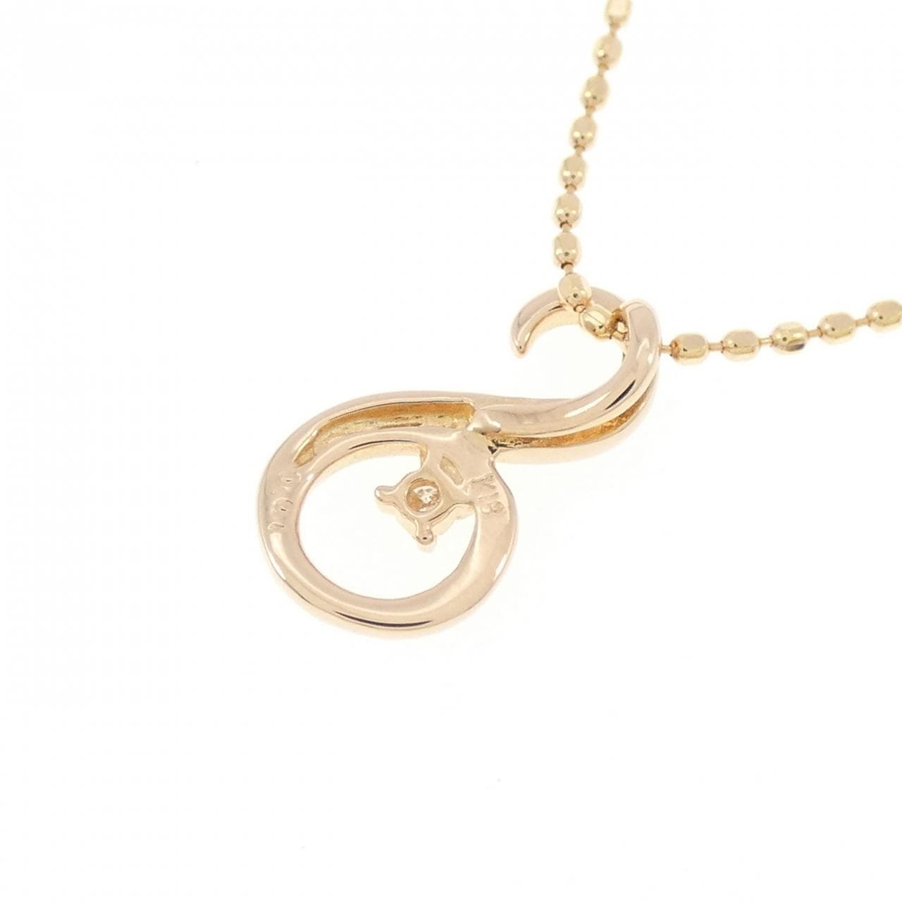K18PG ダイヤモンド ネックレス 0.01CT