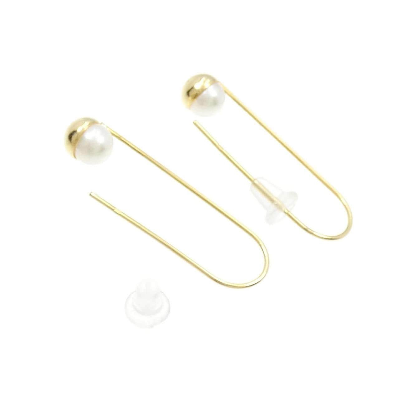 [BRAND NEW] K18YG Akoya pearl earrings