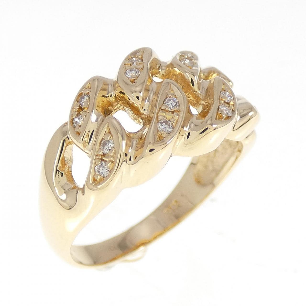 K18YG ダイヤモンド リング 0.07CT