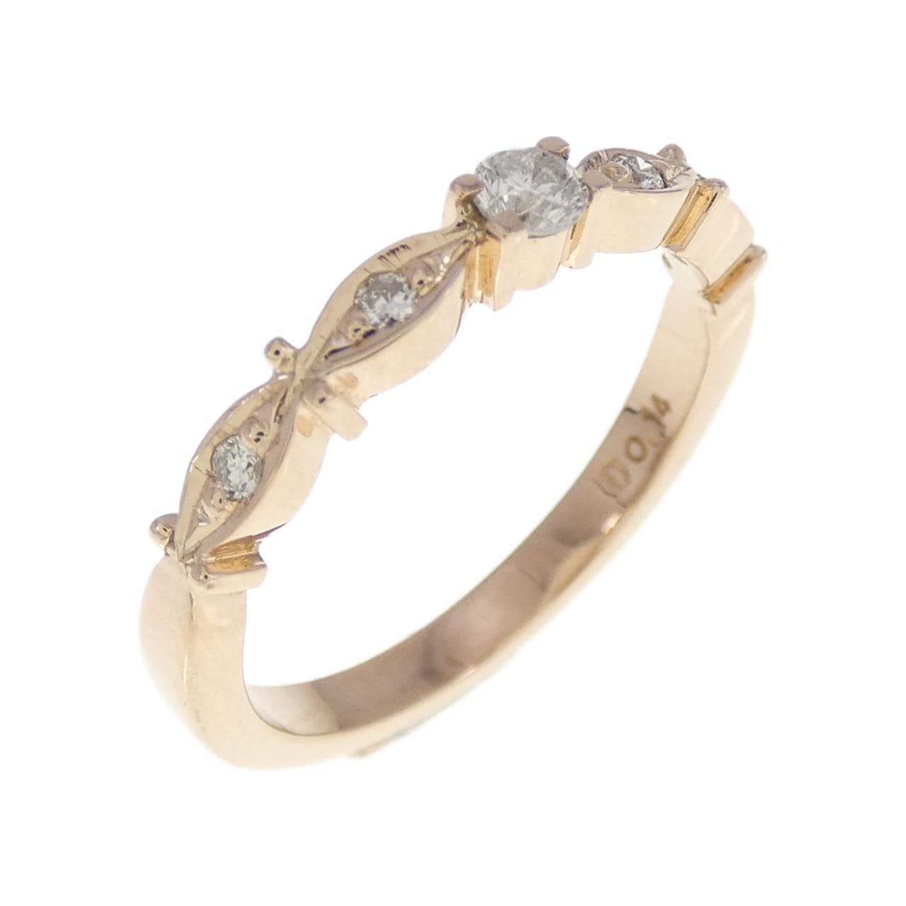 K18PG ダイヤモンド リング 0.14CT