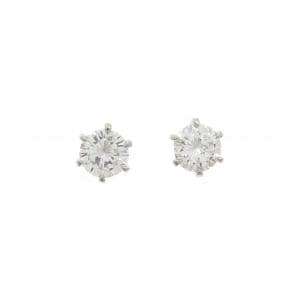 【リメイク】PT900/ST ダイヤモンド ピアス 0.417CT 0.417CT G-H SI1 Good