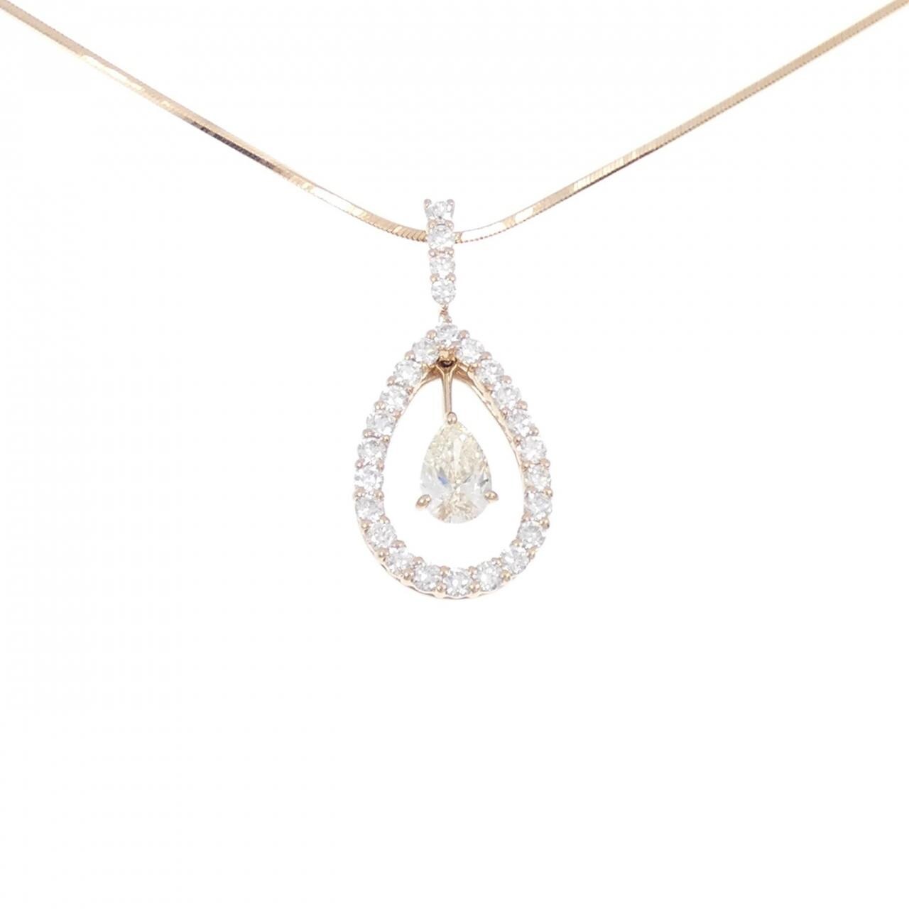 K18PG ダイヤモンド ネックレス 0.554CT
