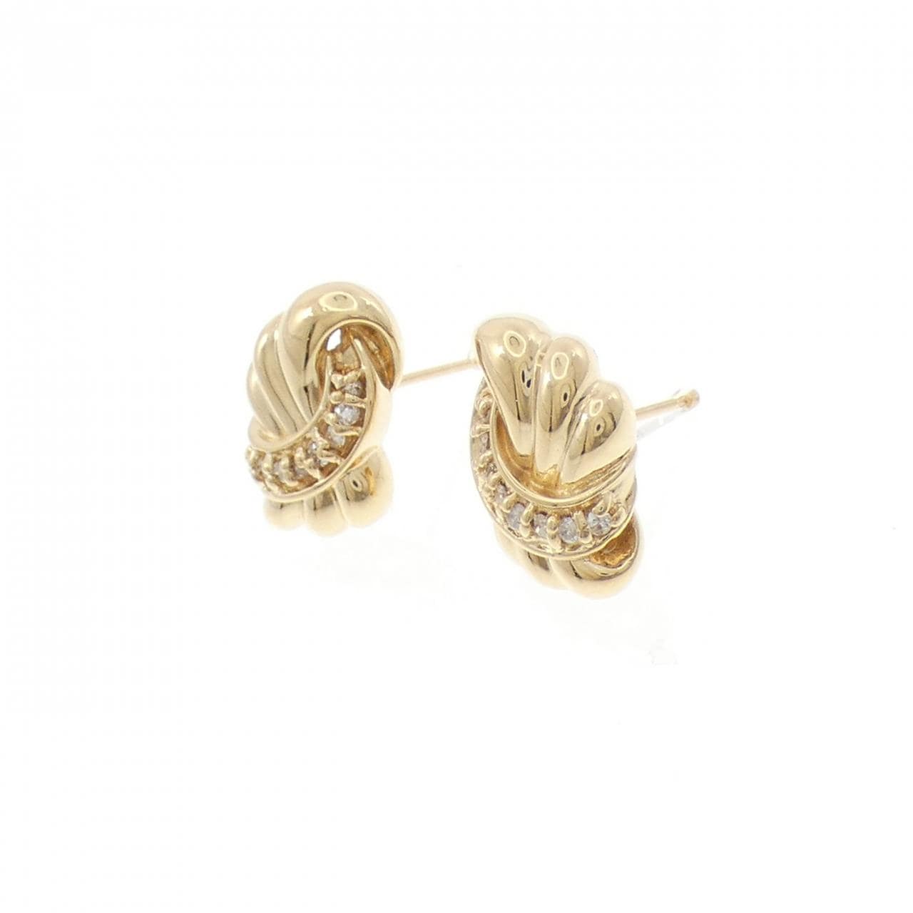 K18YG ダイヤモンド ピアス 0.14CT