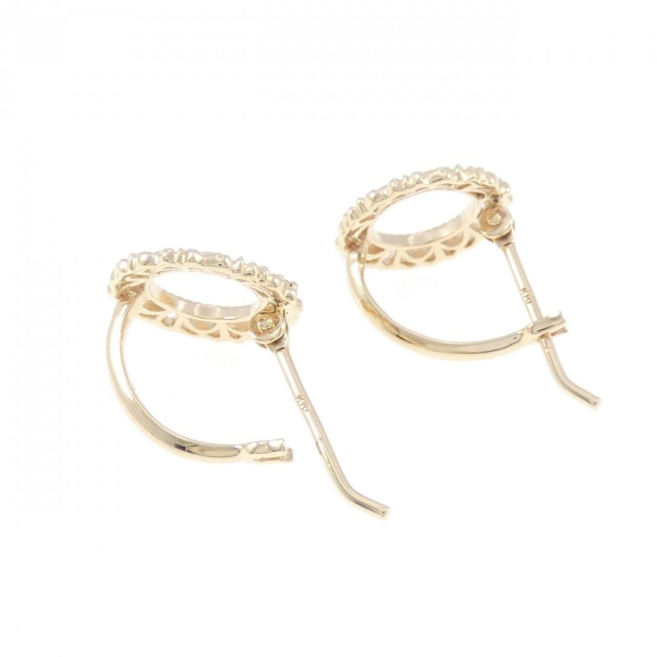 アガット ダイヤモンド ピアス 0.02CT
