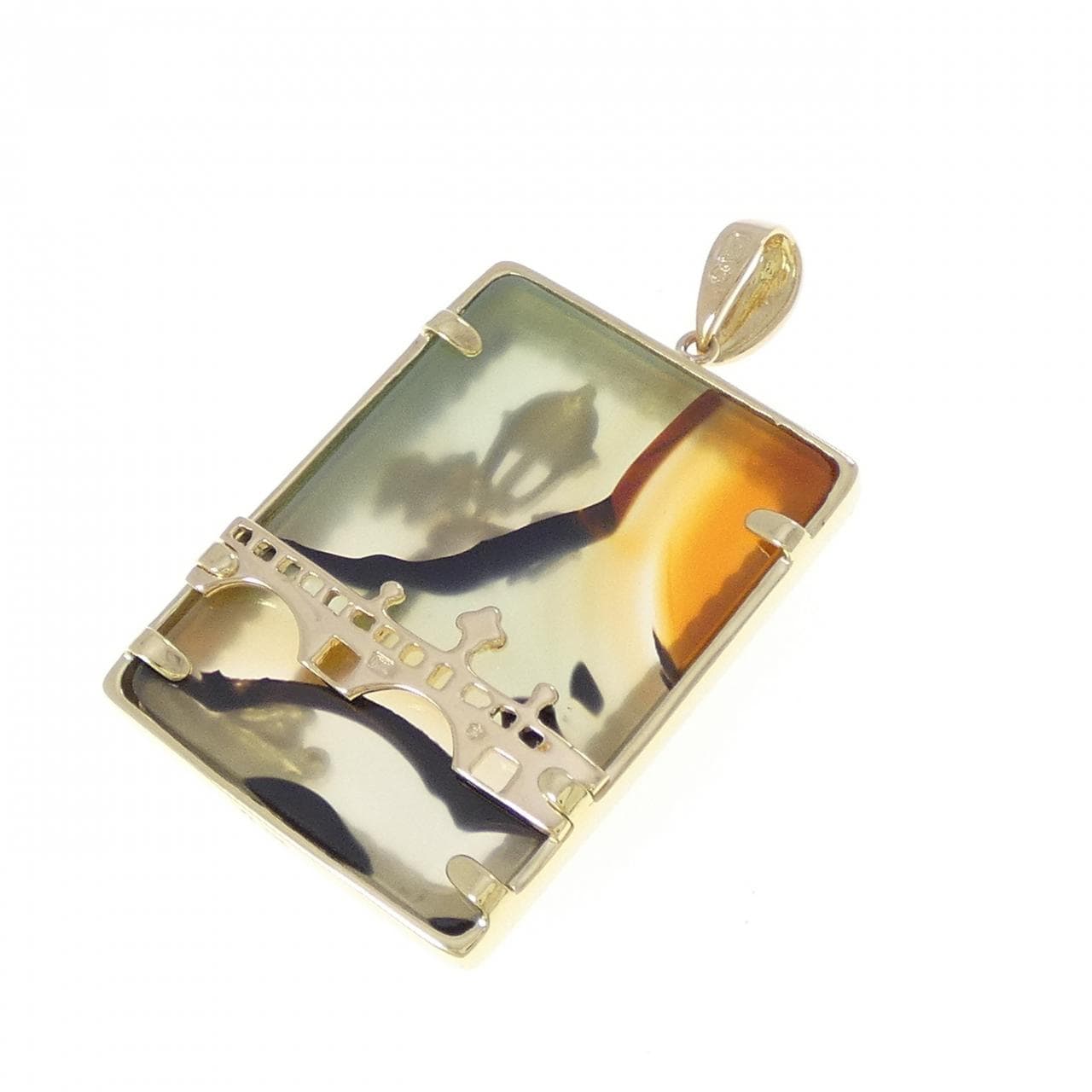 K18YG メノウ ペンダント