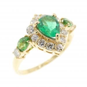 K18YG カラーストーン リング