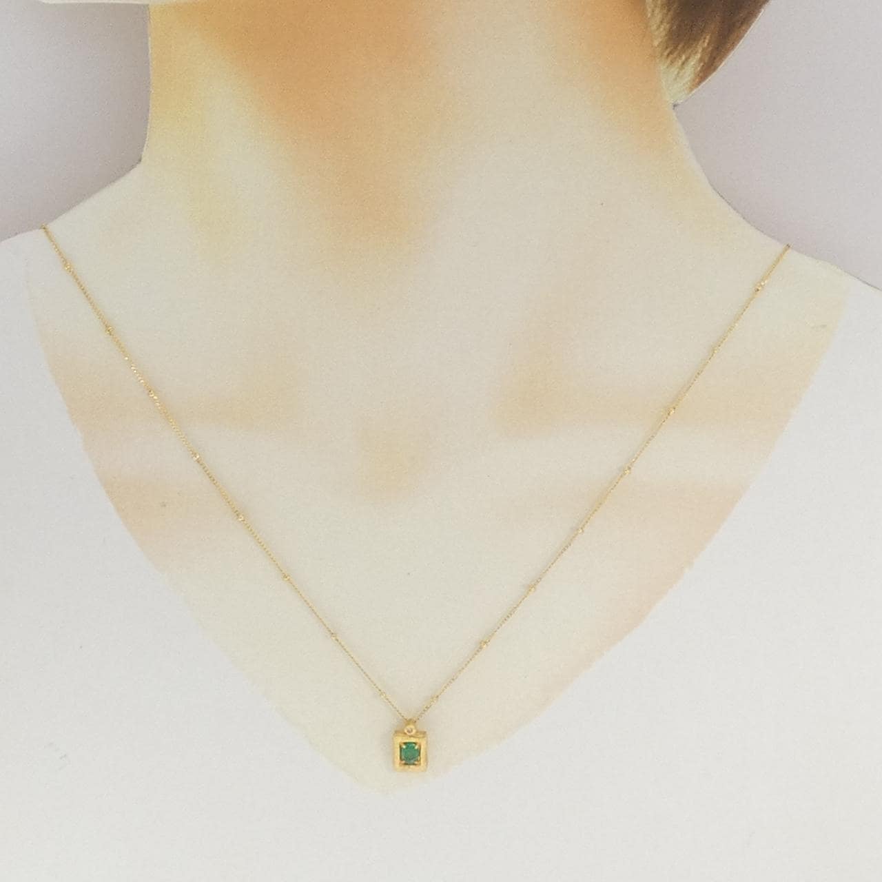 セイレーン　アズーロ エメラルド ネックレス 0.23CT