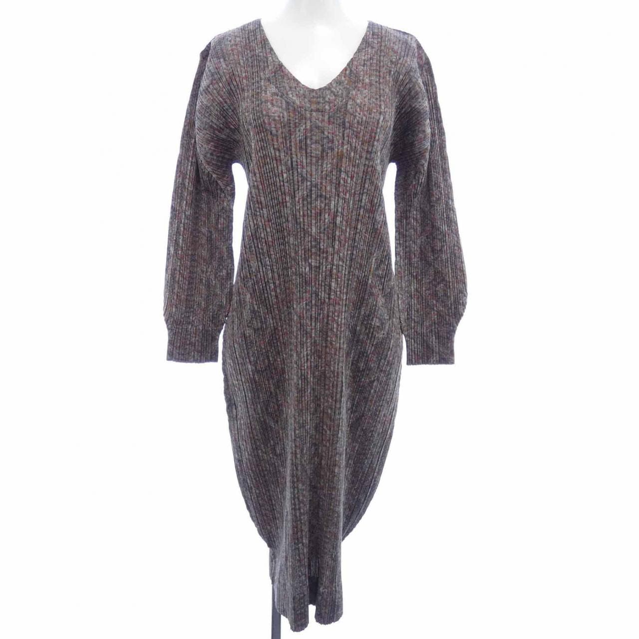 プリーツプリーズ PLEATS PLEASE 2009 転写ケーブルニットプリント PP93-JH463 7564082 ワンピース