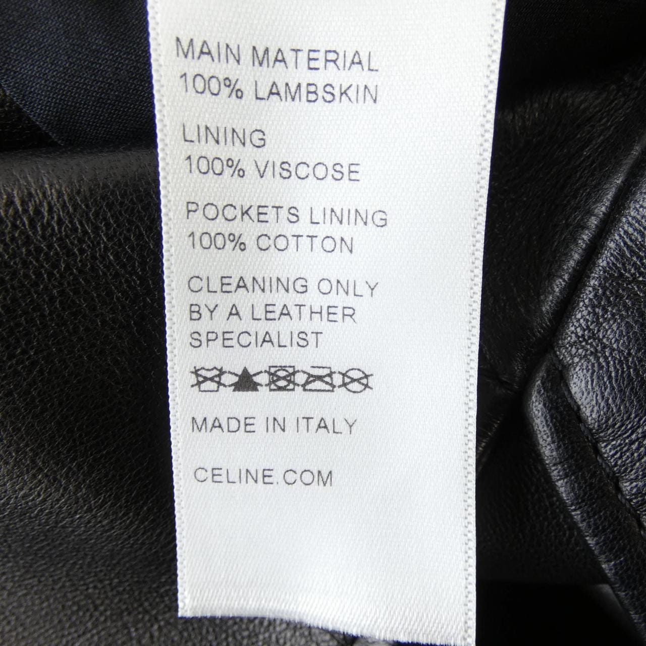 セリーヌ CELINE 2E9074787 レザーライダースジャケット