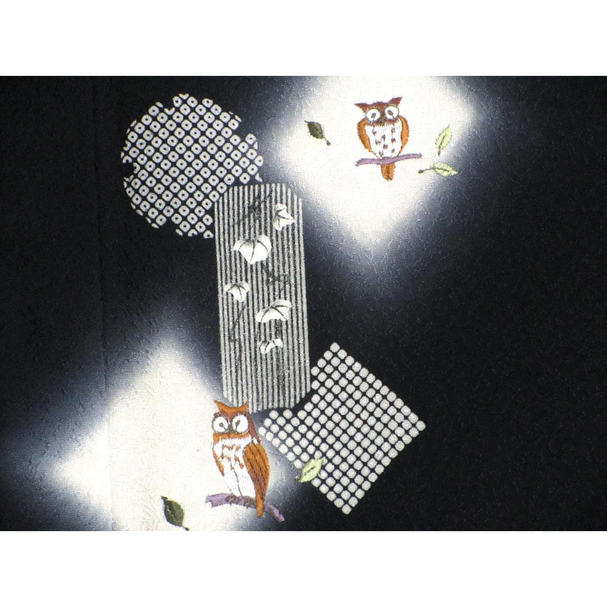 訪問着　友禅加工ボカシ染　刺繍入り　身幅Ｌ寸