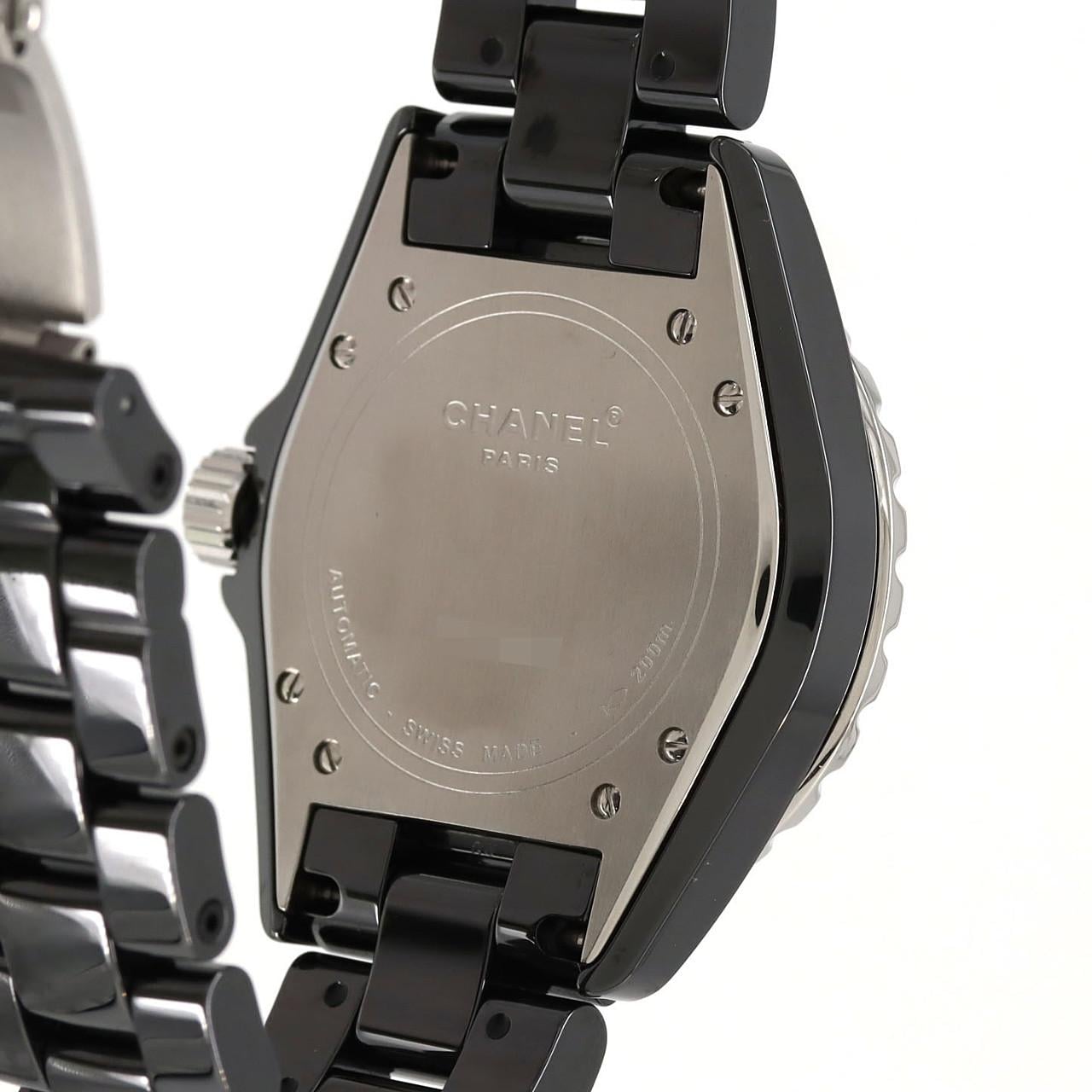 シャネル J12 38mmセラミック /2WD･センターパヴェ H1709 セラミック 自動巻