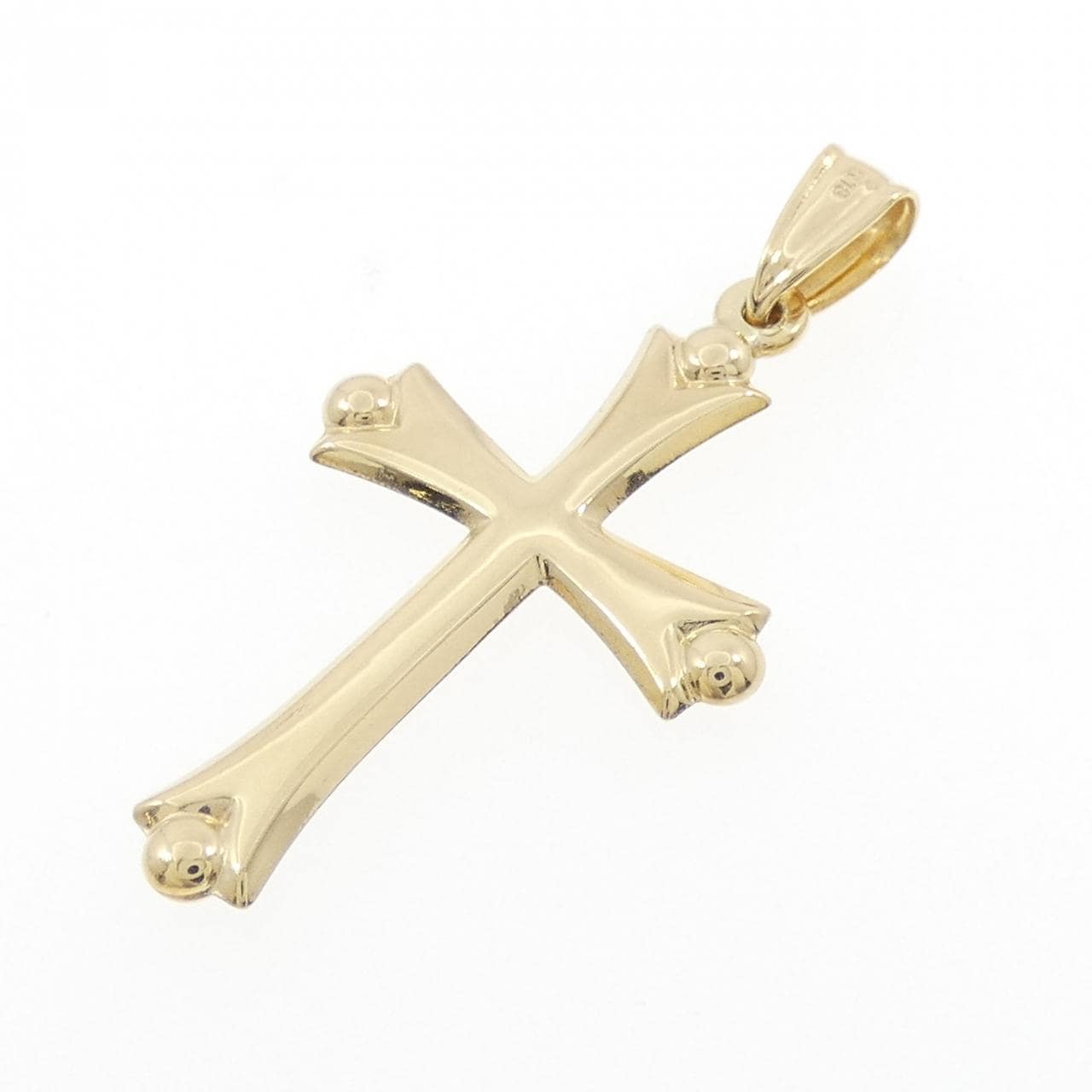 K18YG/K18WG cross pendant