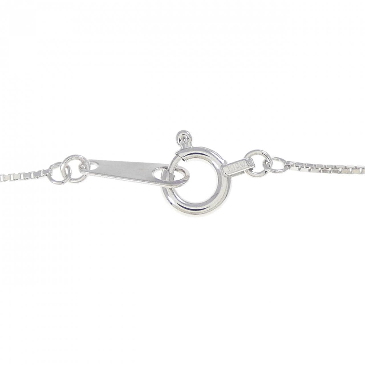 K18WG フラワー ダイヤモンド ネックレス 0.50CT