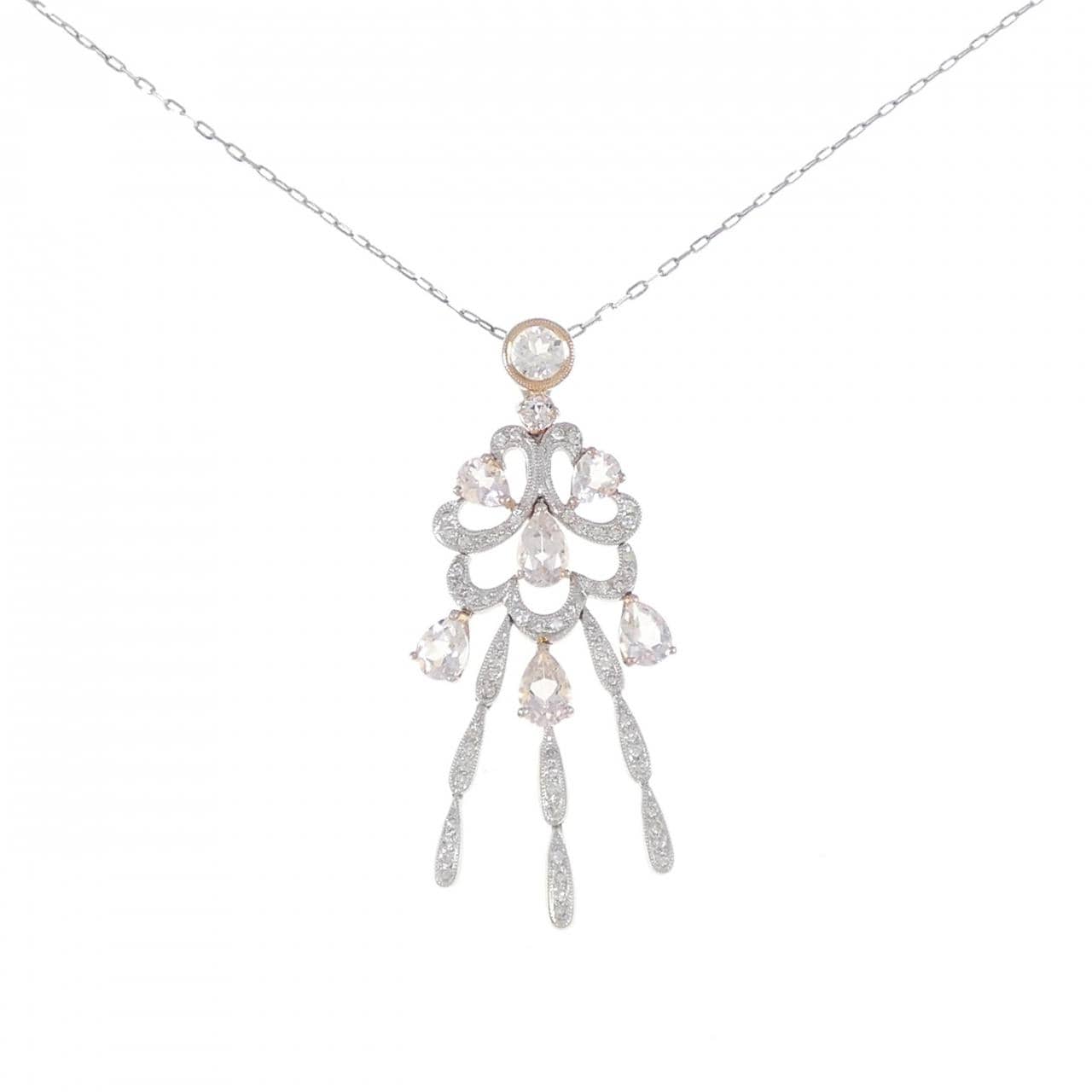 K18PG/K18WG ベリル ネックレス 2.01CT