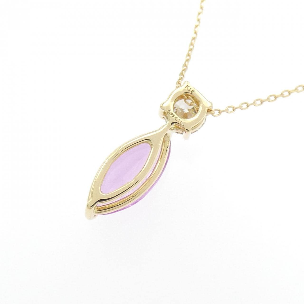 K18YG Sapphire Necklace 0.95CT