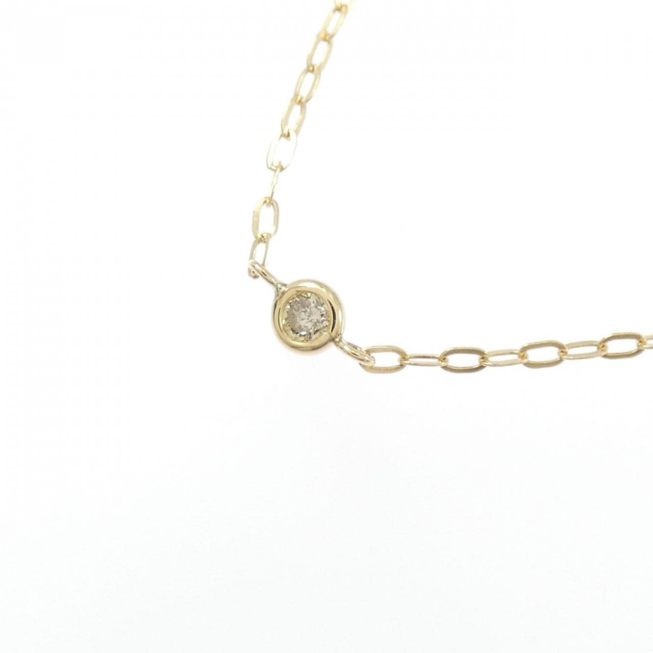 K18YG ダイヤモンド ネックレス 0.15CT
