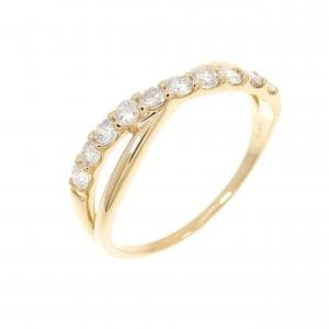 【リメイク】K18YG ダイヤモンド リング 0.30CT