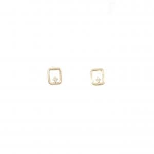 【新品】K10YG ダイヤモンド ピアス 0.024CT