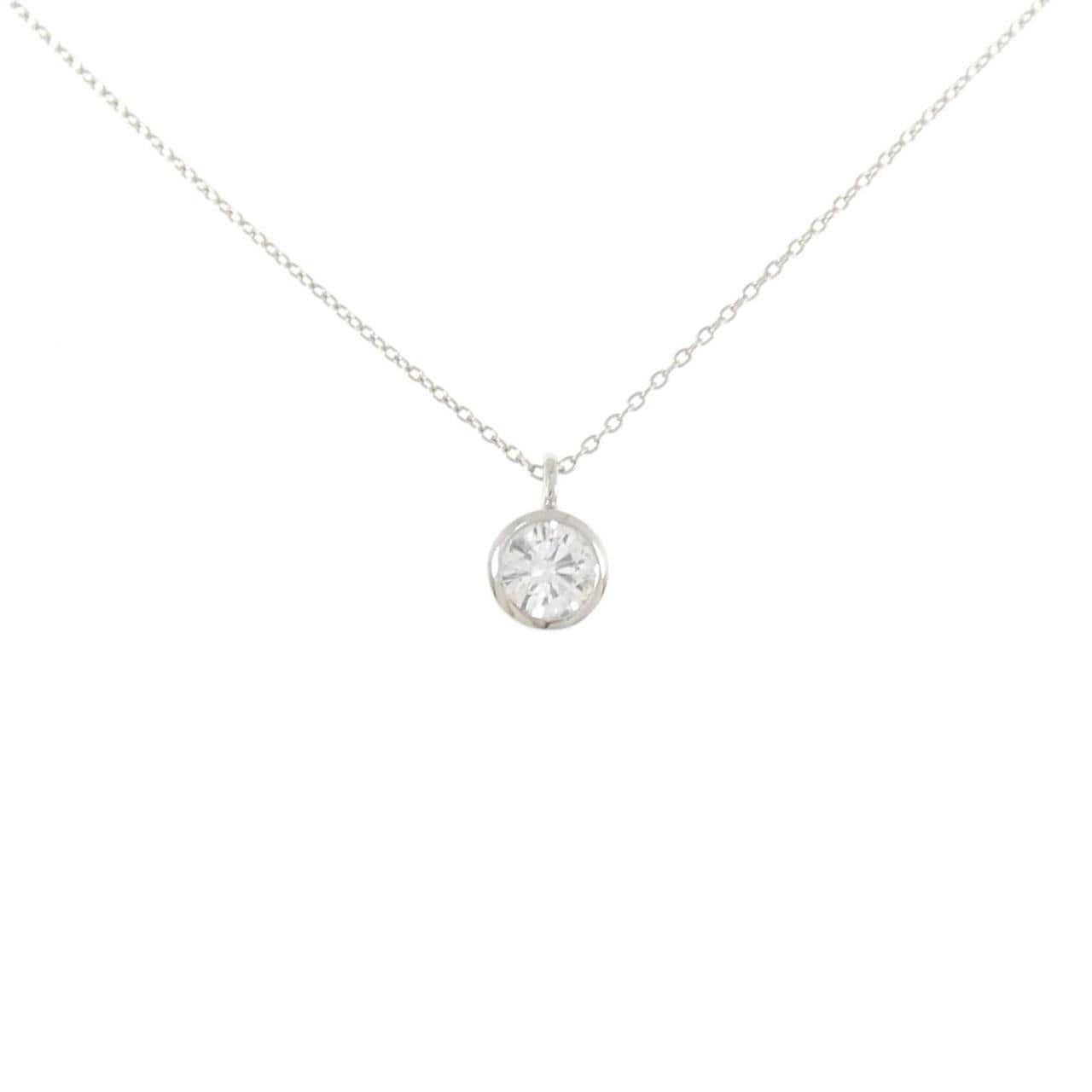 PT900/PT850 ソリティア ダイヤモンド ネックレス 0.436CT