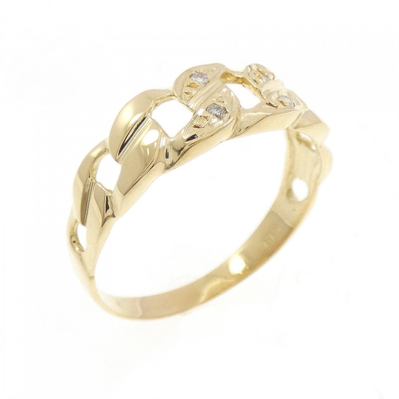 K18YG ダイヤモンド リング 0.03CT