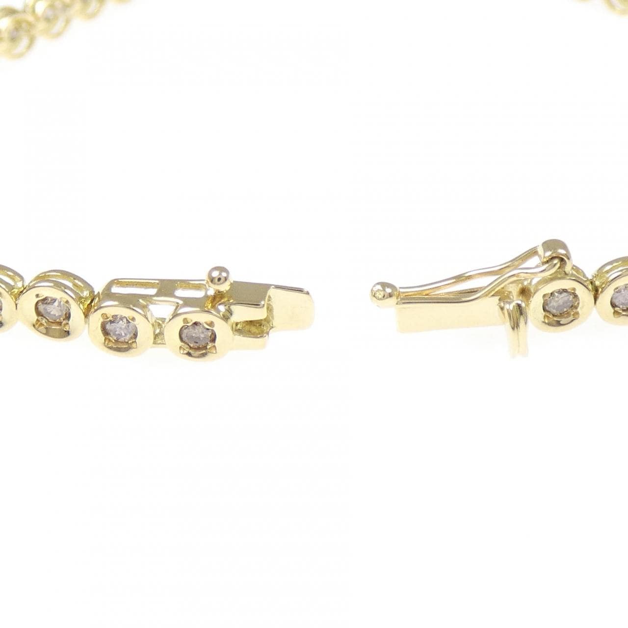 K18YG ダイヤモンド ブレスレット 1.00CT