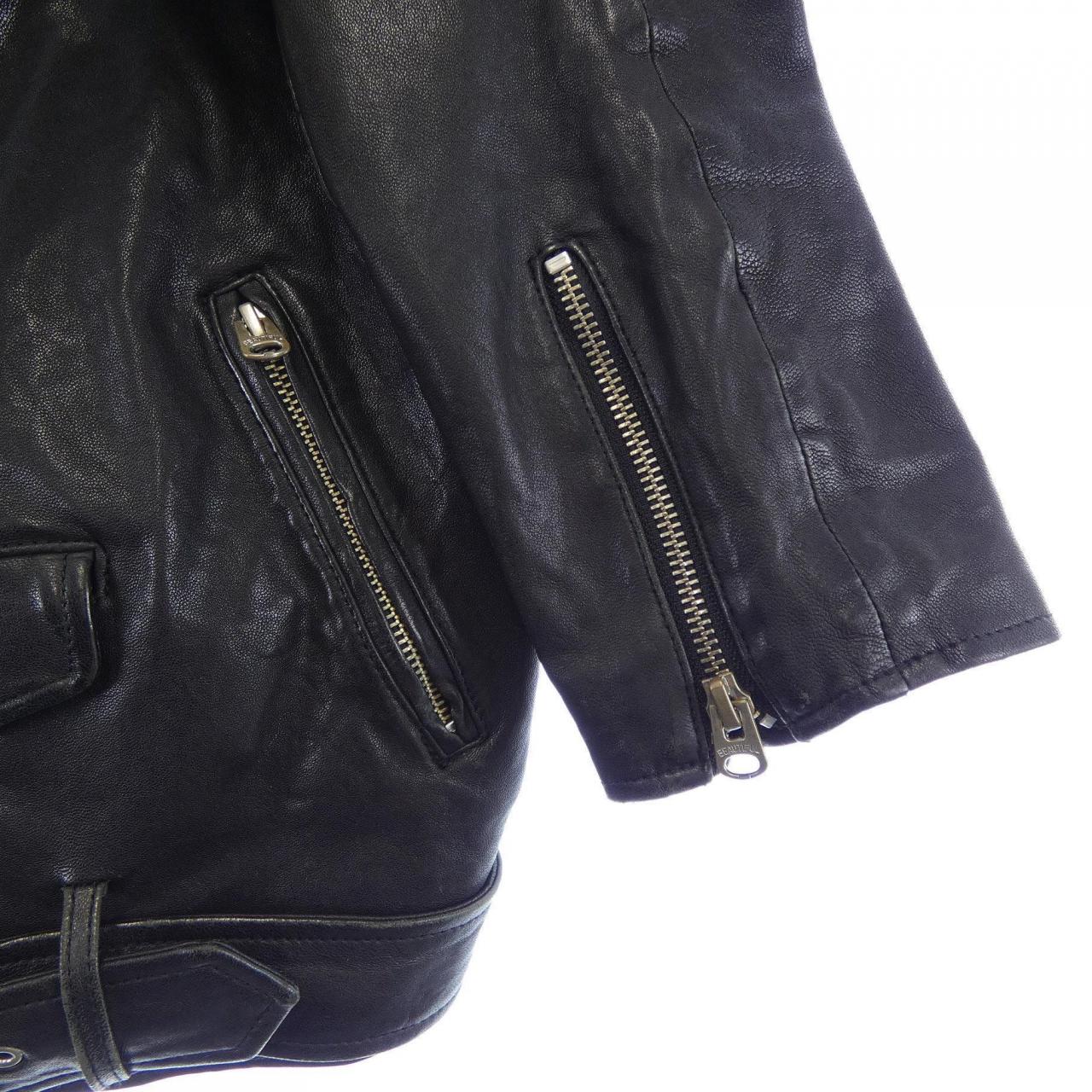 ビューティフルピープル beautiful people レザーライダースジャケット