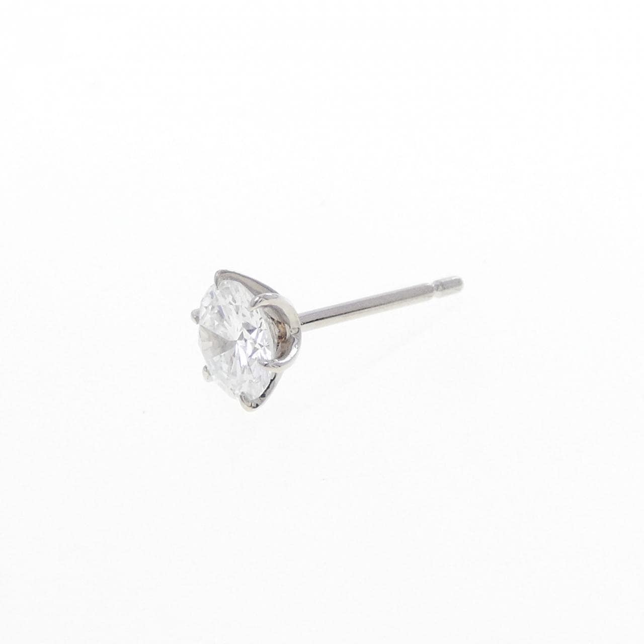 PT900 ダイヤモンド ピアス 0.385CT E VVS2 Good 片耳