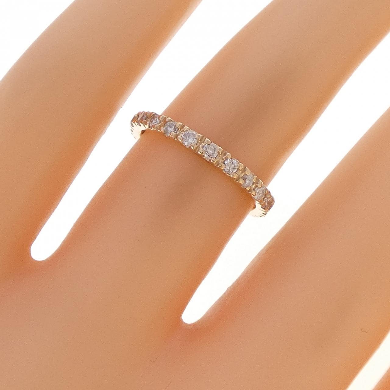 K10PG フルエタニティ ダイヤモンド リング 0.50CT