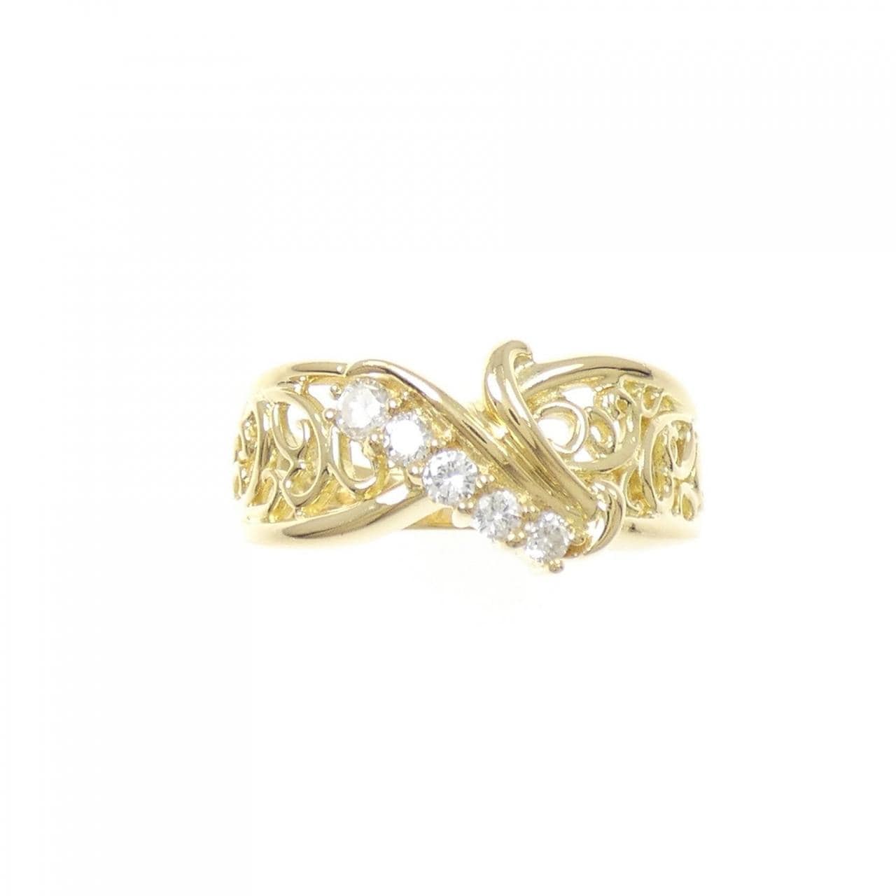 K18YG ダイヤモンド リング 0.20CT