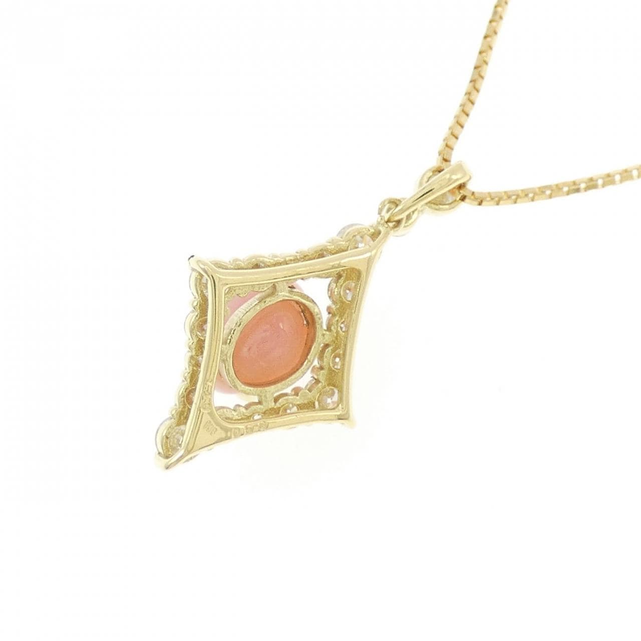 K18YG コンクパール ネックレス 1.40CT