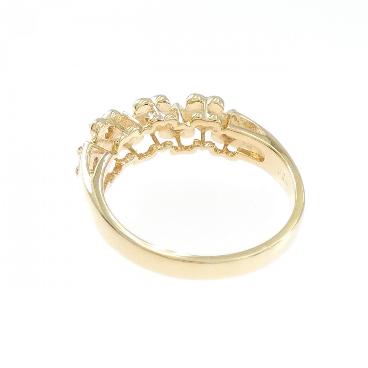 K18YG ハート ダイヤモンド リング 0.24CT