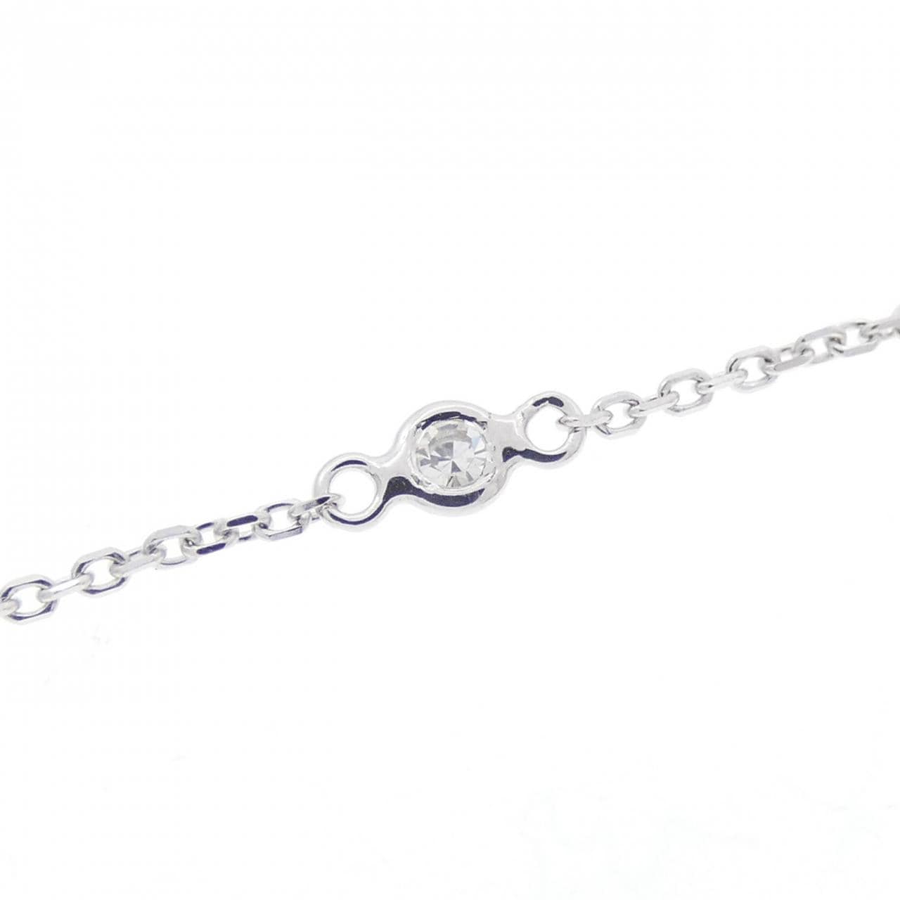 K18WG ダイヤモンド ネックレス 0.06CT