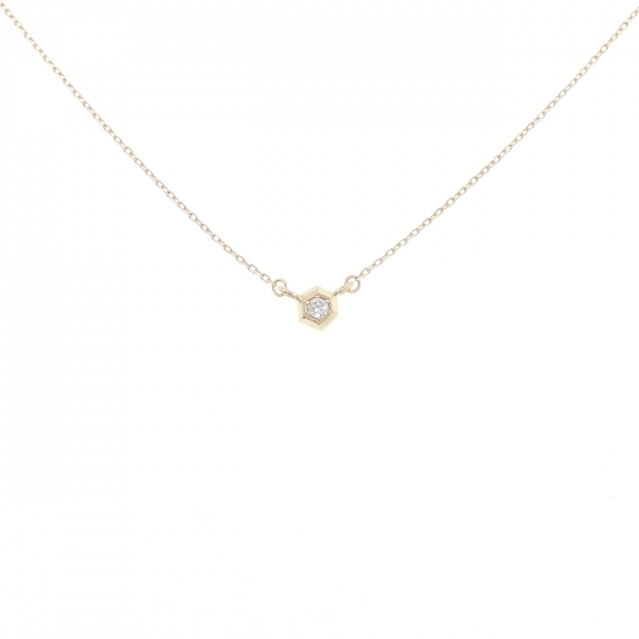 K10YG ダイヤモンド ネックレス 0.01CT