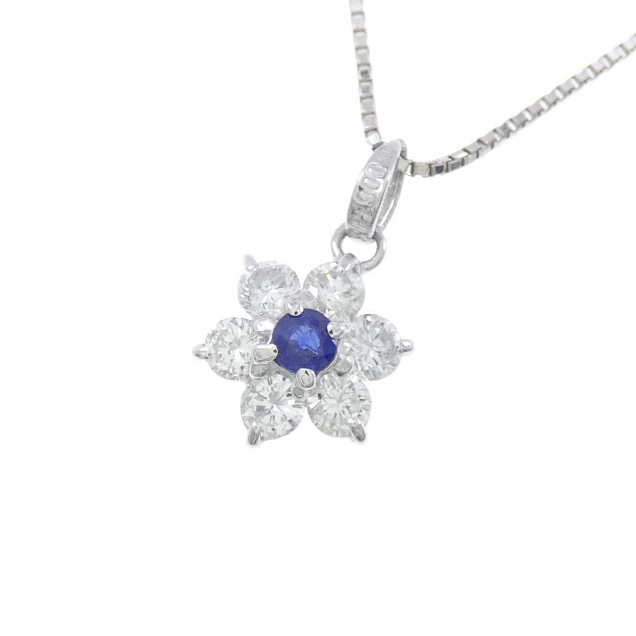 PT Flower Sapphire Necklace