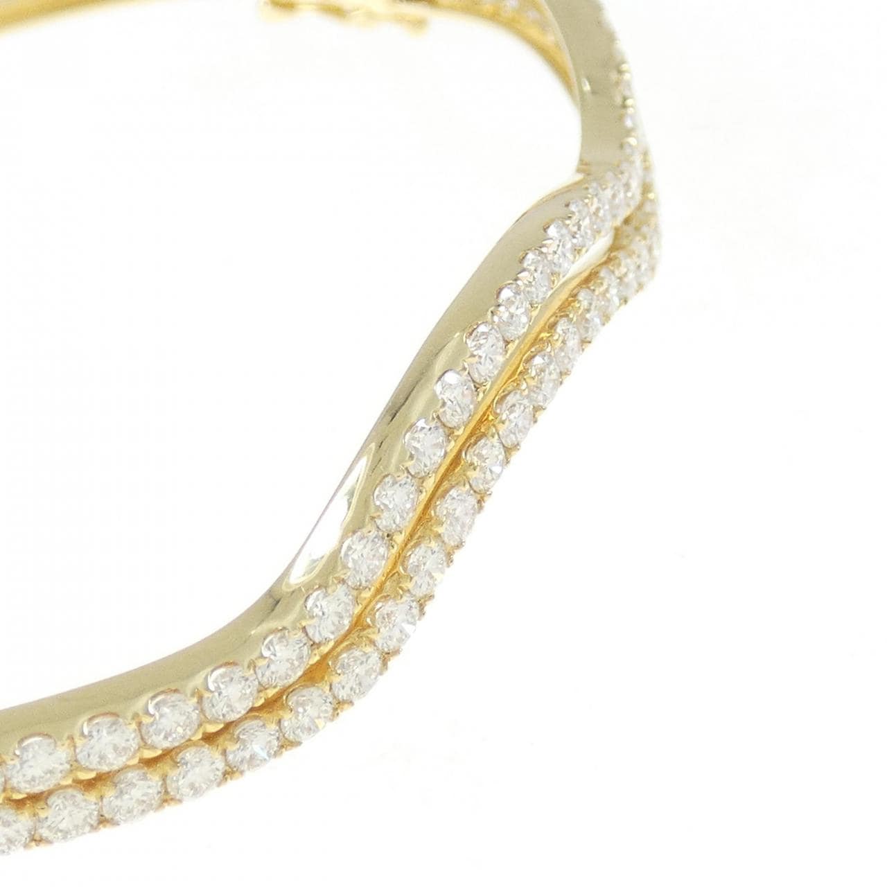 K18YG Diamond Bangle 2.20CT