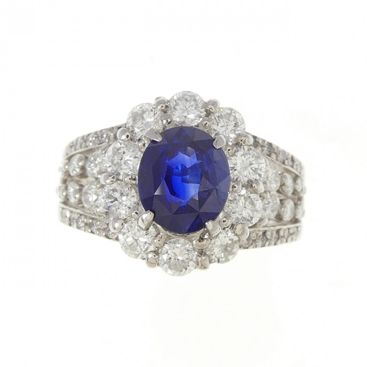 PT900 サファイヤ リング 1.66CT