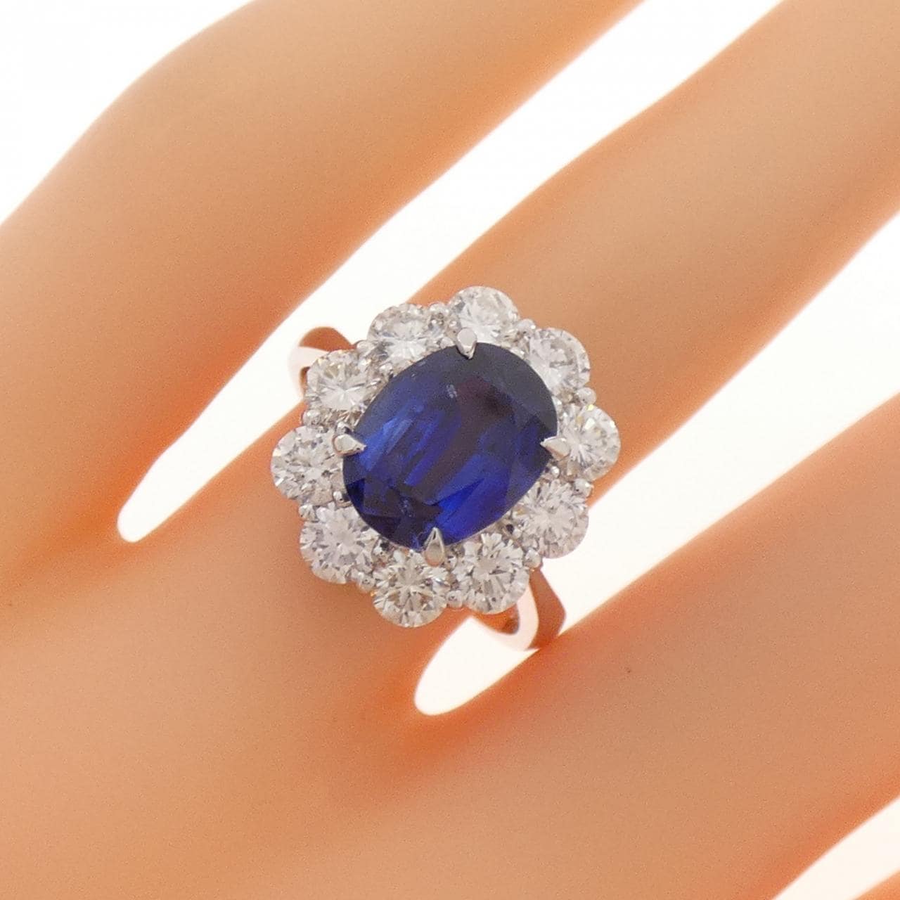 PT900 サファイヤ リング 3.42CT スリランカ産
