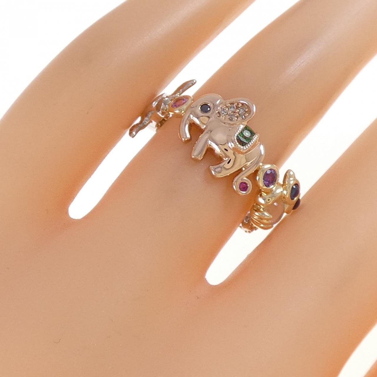 ジーエスティービー カラーストーン リング