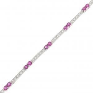 K18WG ルビー ブレスレット 1.95CT