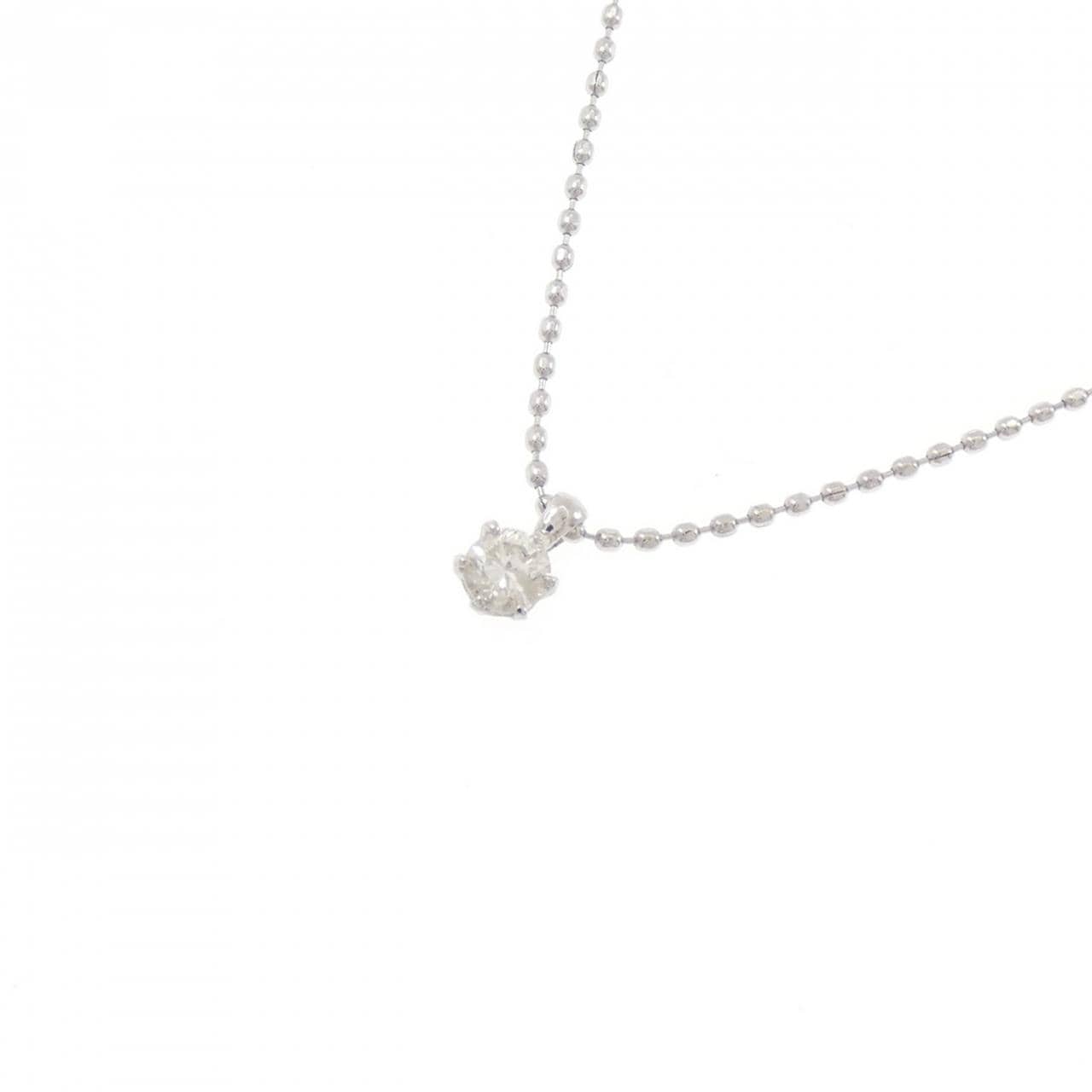 PT850 ソリティア ダイヤモンド ネックレス 0.1CT