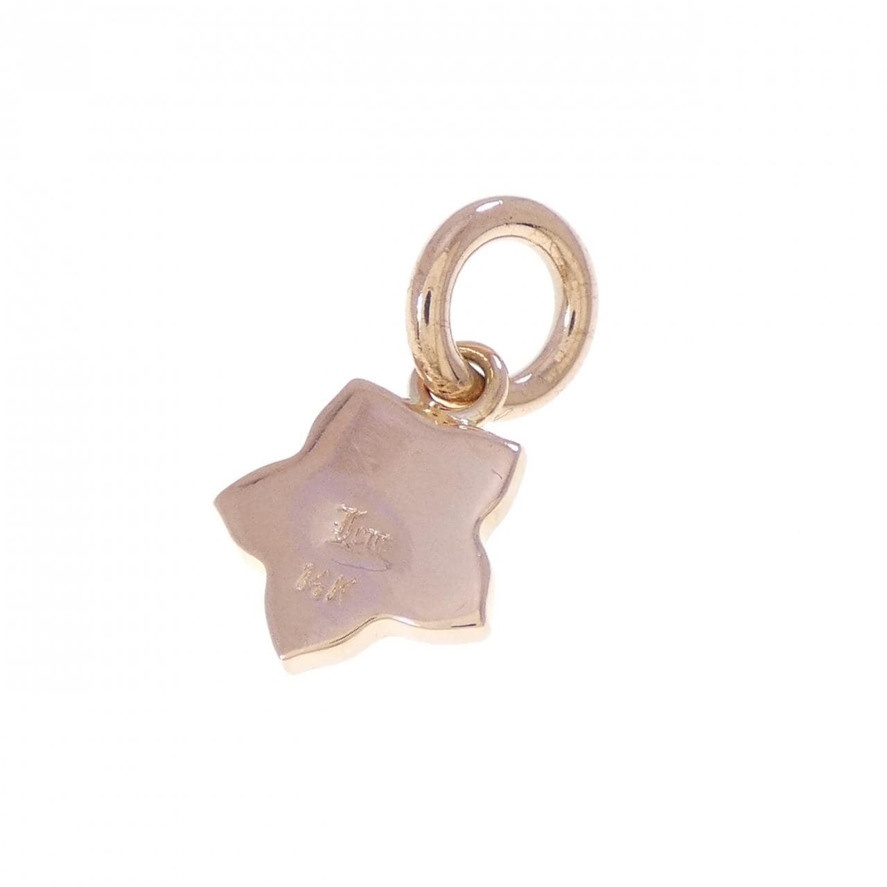 14KPG フラワー ダイヤモンド ペンダント