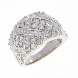 K18WG ダイヤモンド リング 2.30CT