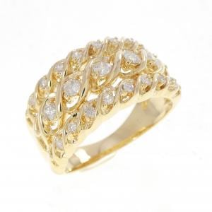 K18YG ダイヤモンド リング 0.35CT