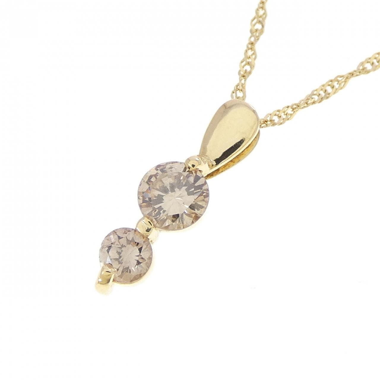 K18YG ダイヤモンド ネックレス 0.30CT