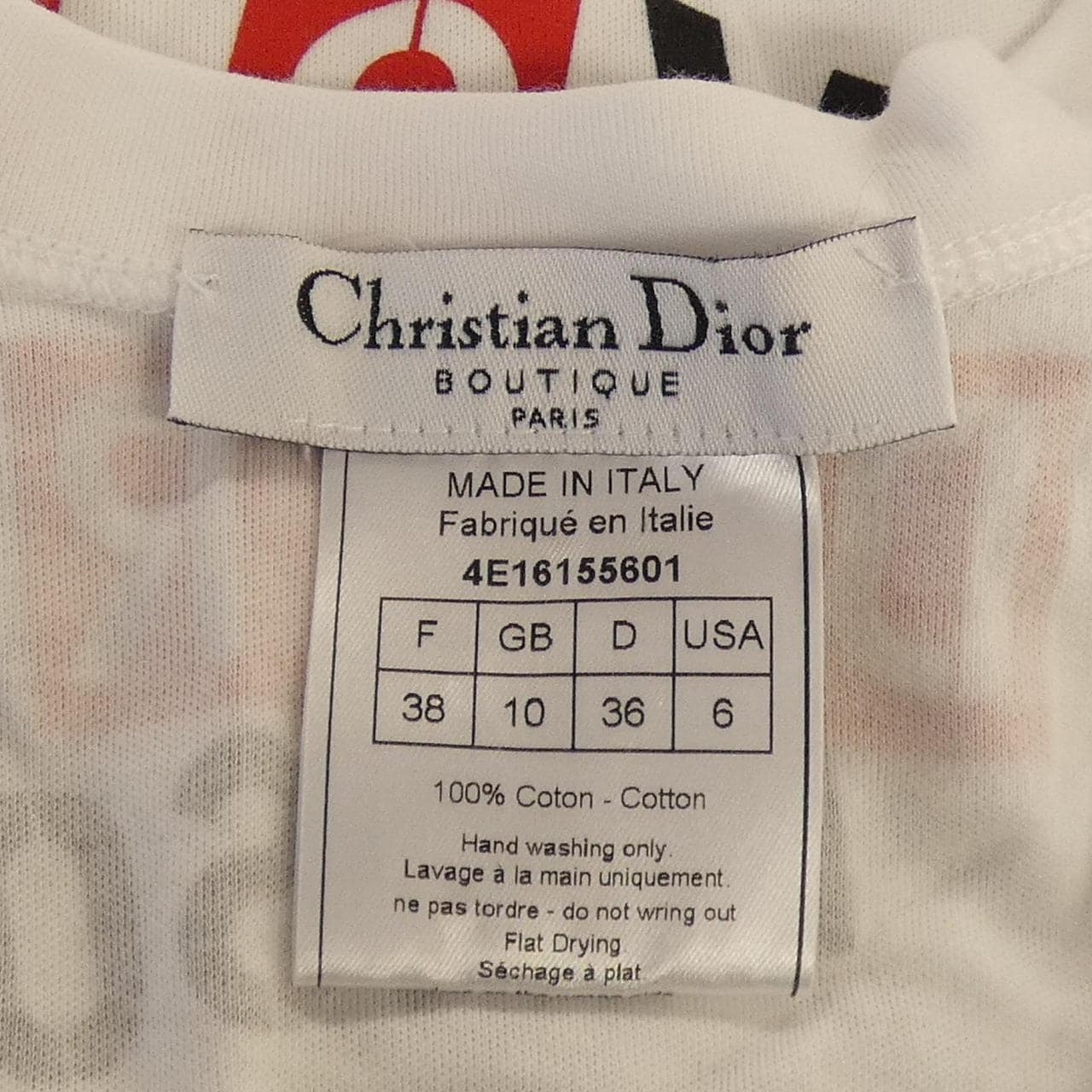 クリスチャンディオール CHRISTIAN DIOR 4E16155601 タンクトップ