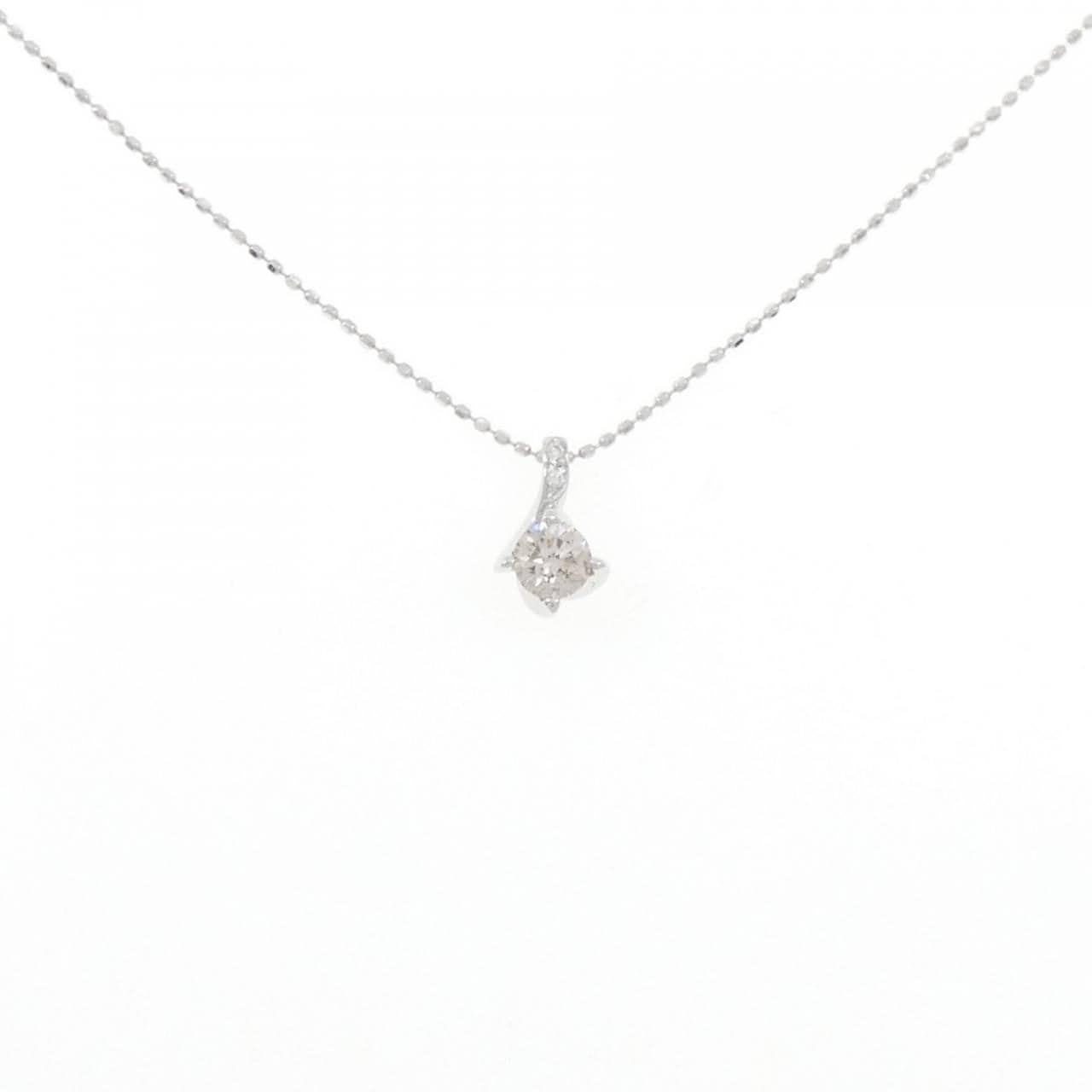K18WG ダイヤモンド ネックレス 0.32CT